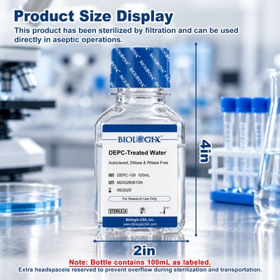 Biologix® DEPC-Treated Water ( DNase, RNase free ), Sterile, 100mL/ Bottle