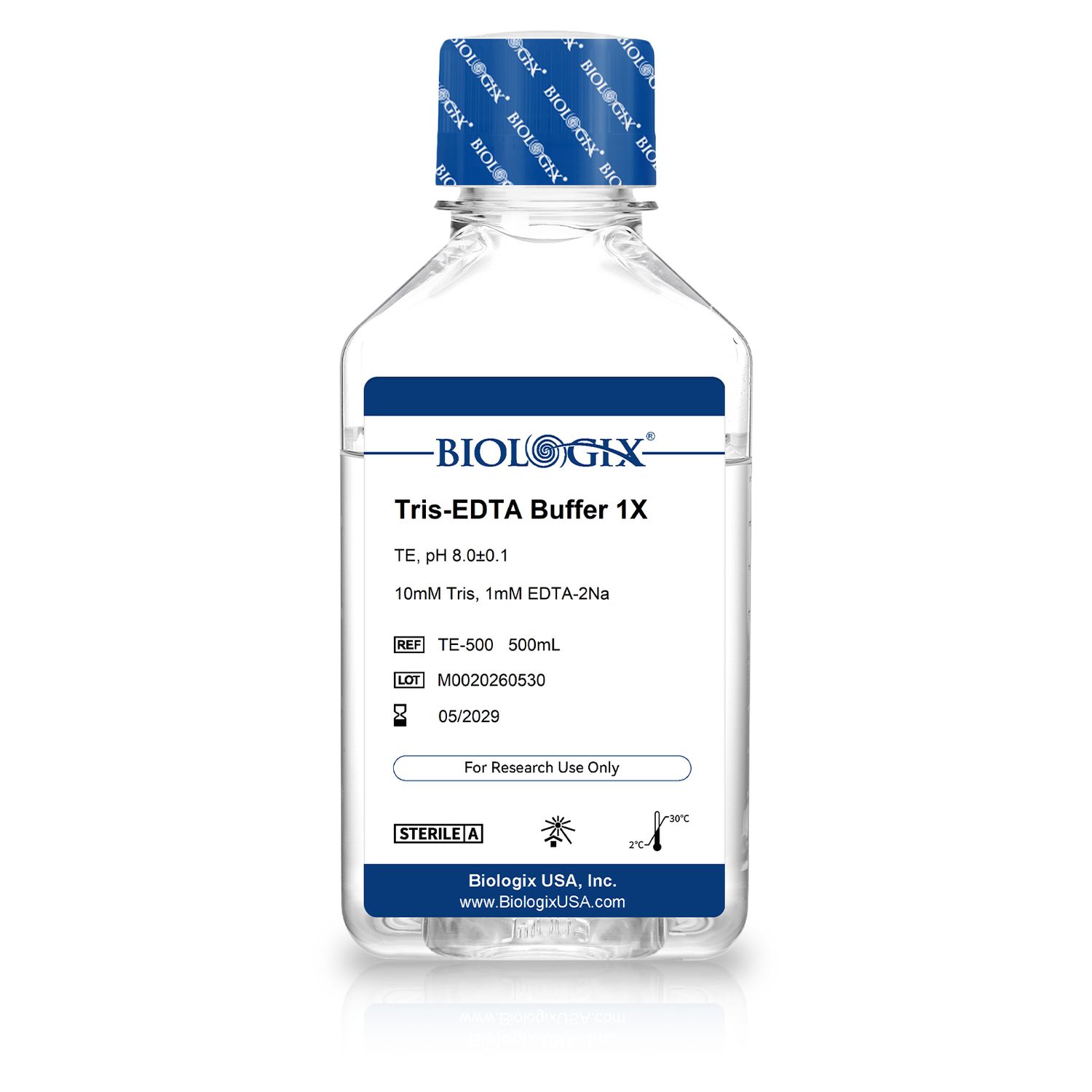 Biologix® Tris-EDTA Buffer( 1× ),  pH8.0, 500mL/ Bottle