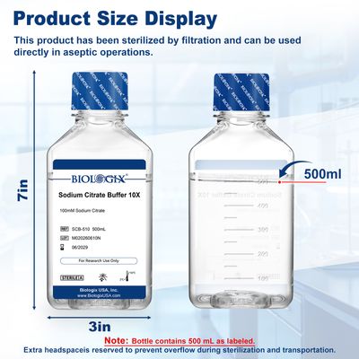 Biologix® Sodium Citrate Buffer (10X), PH6.0, 500mL/ Bottle