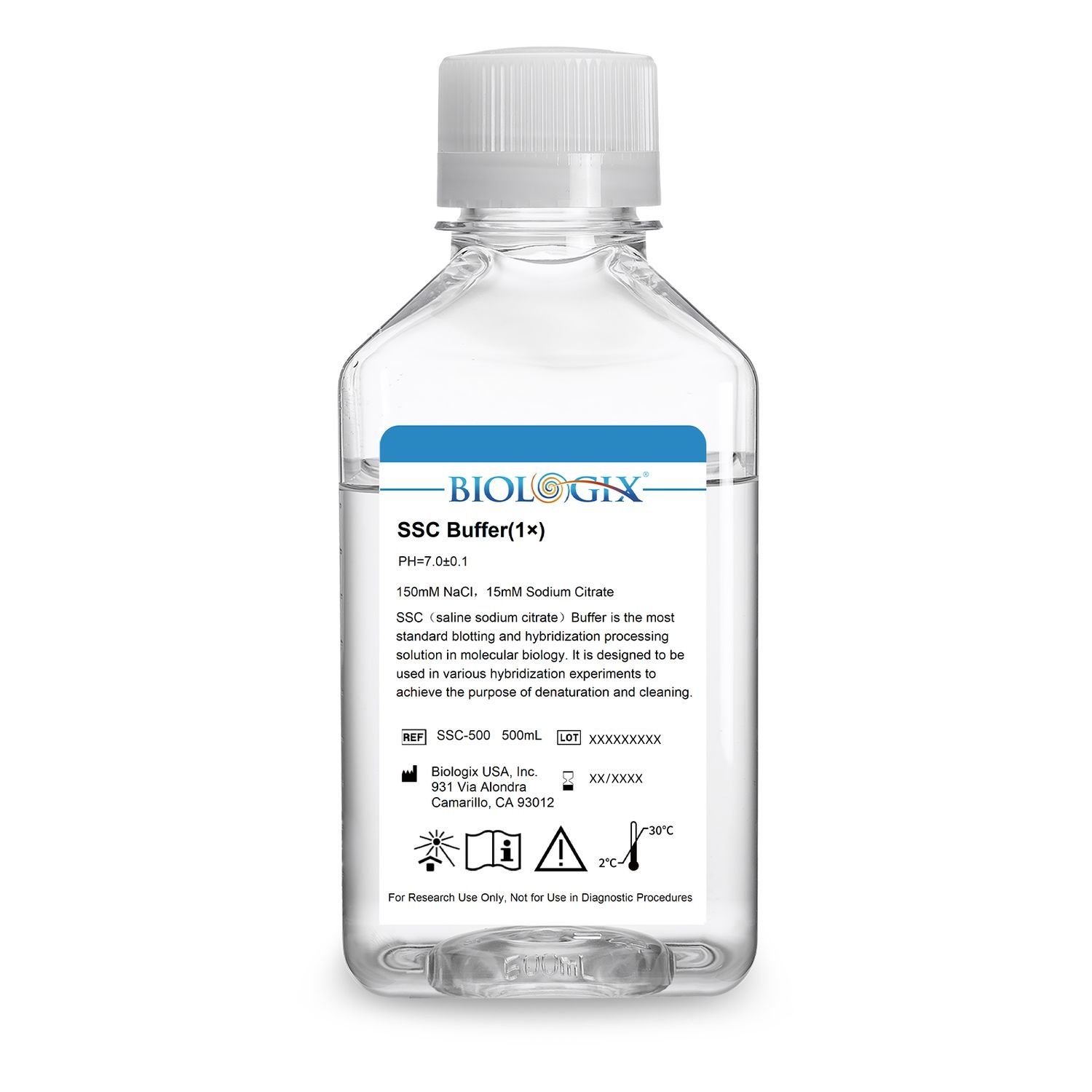 Biologix® SSC (saline sodium citrate) Buffer (1×), PH6.9-7.1, 500mL/Bottle