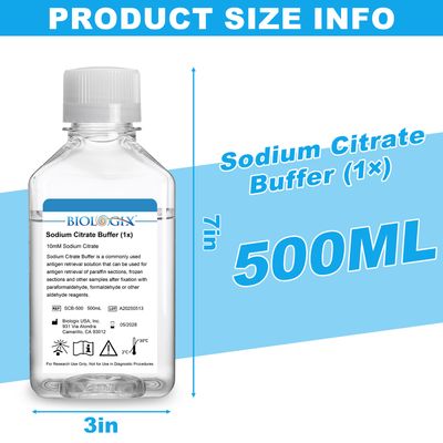 Biologix® Sodium Citrate Buffer (1×), pH 6.0, 500mL/ Bottle