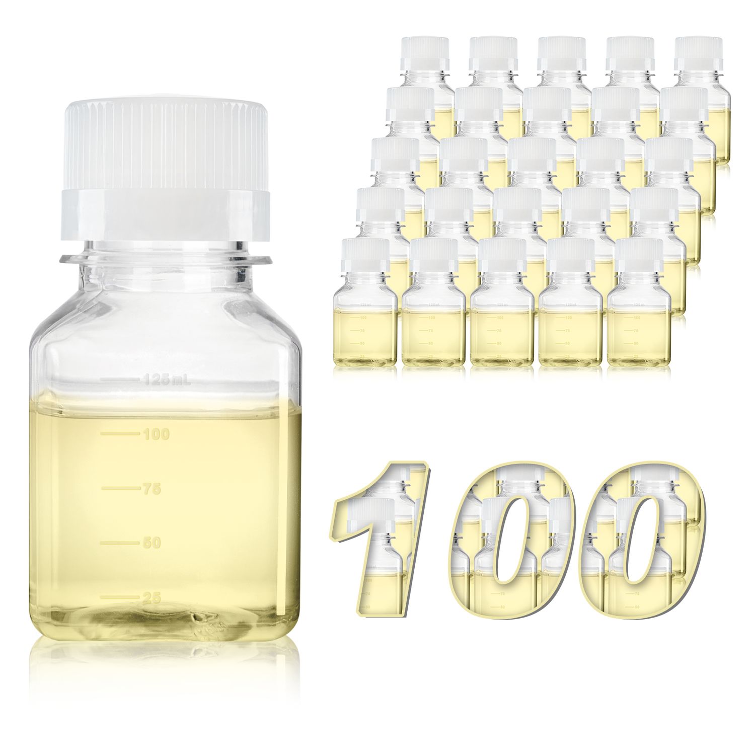 Biologix Media Regent Bottle, PET Material, Sterile, 125mL/500mL/1000 mL