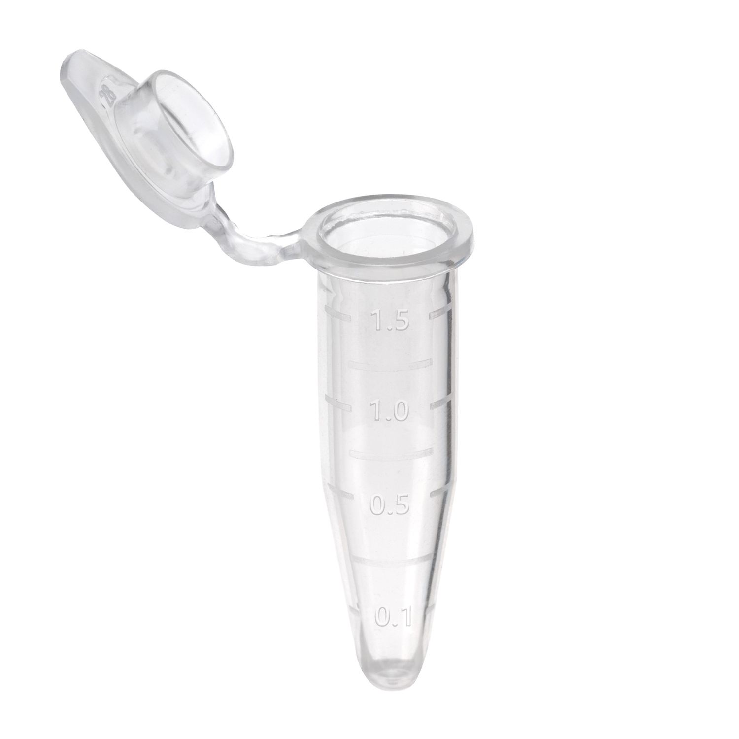 Clear Plastic Graduated Microcentrifuge Test Tubes