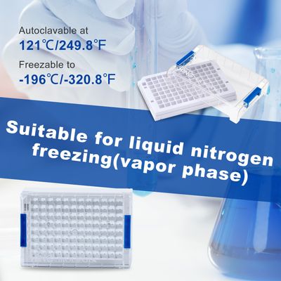 CryoKING® SBS Format Cryogenic Racks, 96-well, Round Hole, 750μl &amp;1000μl, White, 10 Pcs/Pack, 2 Packs/Case, 20 Pcs/Case