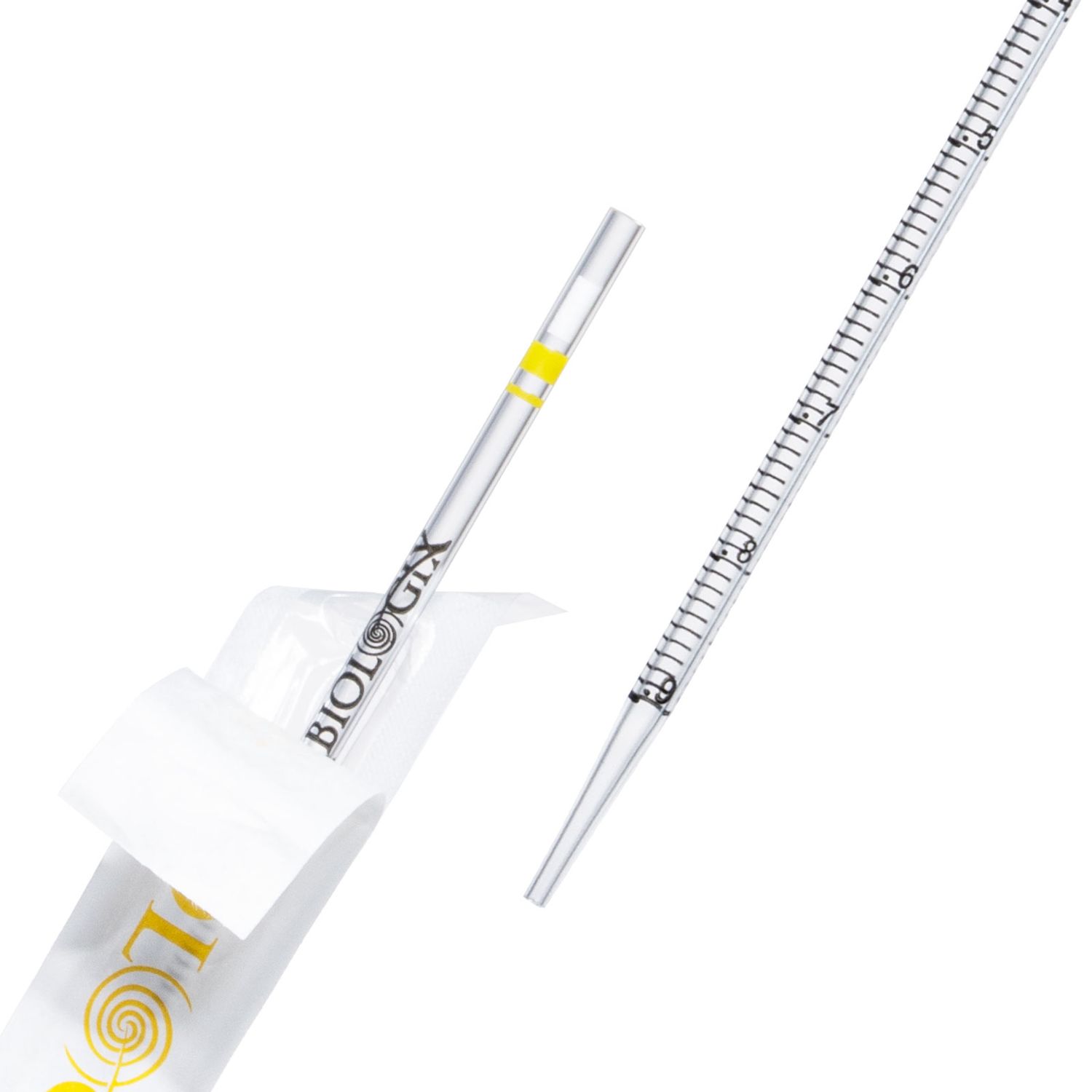 Biologix® Sterile Serological Pipettes, 1mL, 1/Bag, 200 Bags/Pack,4 Packs/Case
