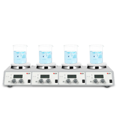 LCD 4-Channel Digital Magnetic Hotplate Stirrer