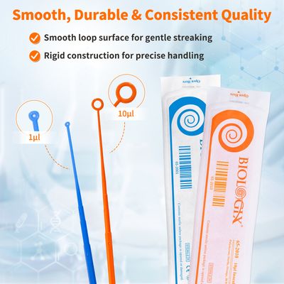 Biologix® Inoculating Loops, 1μl/10μl, 20 Pcs/Bag, 50 Bags/Case