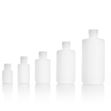 Wide-Mouth Bottles, 60mL, PP, Clear Color, Autoclavable, 50/bag, 10 bags/case