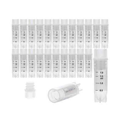 Biologix® ​CryoKING Side-Coded Cryogenic Vials, 2 mL, sterile, Clear Caps, PP, Autoclavable,  25 pieces/bag, 20 bags/pack, 2 packs/case