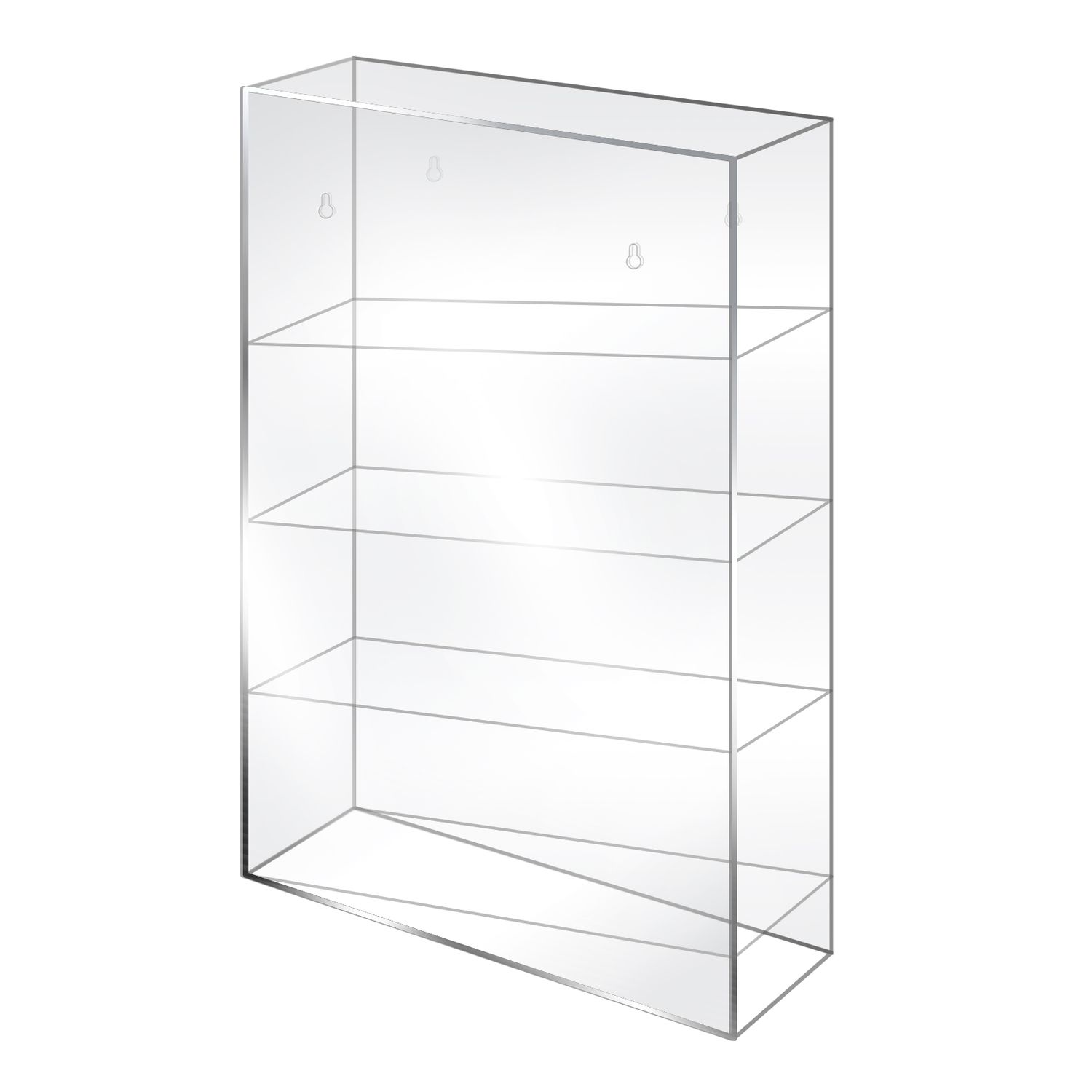 Serological Pipette Rack, 4 Compartment Lab Organizer, Acrylic, 12x4x19 Inches