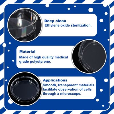 Biologix® Petri Dishes, 90×15mm, with Lids, Sterile, 10/Bag
