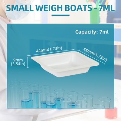 Biologix® 7ml Weigh Boats Small, Square Plastic, 250 pcs/bag, 4 bags/box, 25 boxes/case