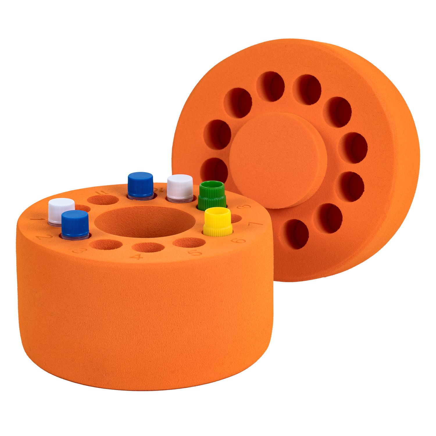 CryoKing® 12-Well Cryoboxes, -1°C Freezing Container for 2mL Cryovials, EVA Foam, Case of 1