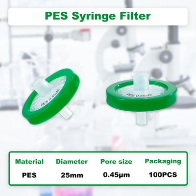 CryoKing Syringe Filters PES, 25mm, 0.45um, Non-Sterile, 100Pack