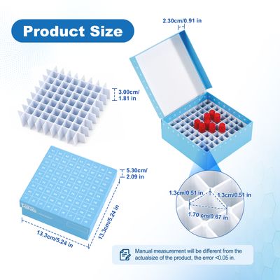 CryoKING® ID-Color™ 2-Inch Cardboard Freezer Boxes, 81-well, 20/Case