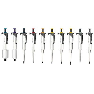 HiPette Colorful Fully Autoclavable Mechanical Pipette, 0.1–2.5μL, 20-200ul, 0.5-5mL