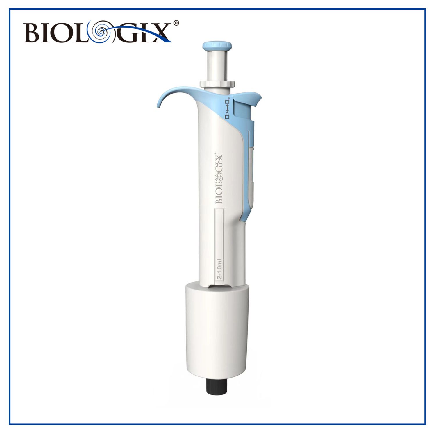Biologix® HiPette Pipette, Single-channel Adjustable Volume Pipettes, 1000~10000μL, Full Autoclavable, with volume fix part, more accurrate,1 Piece/Case