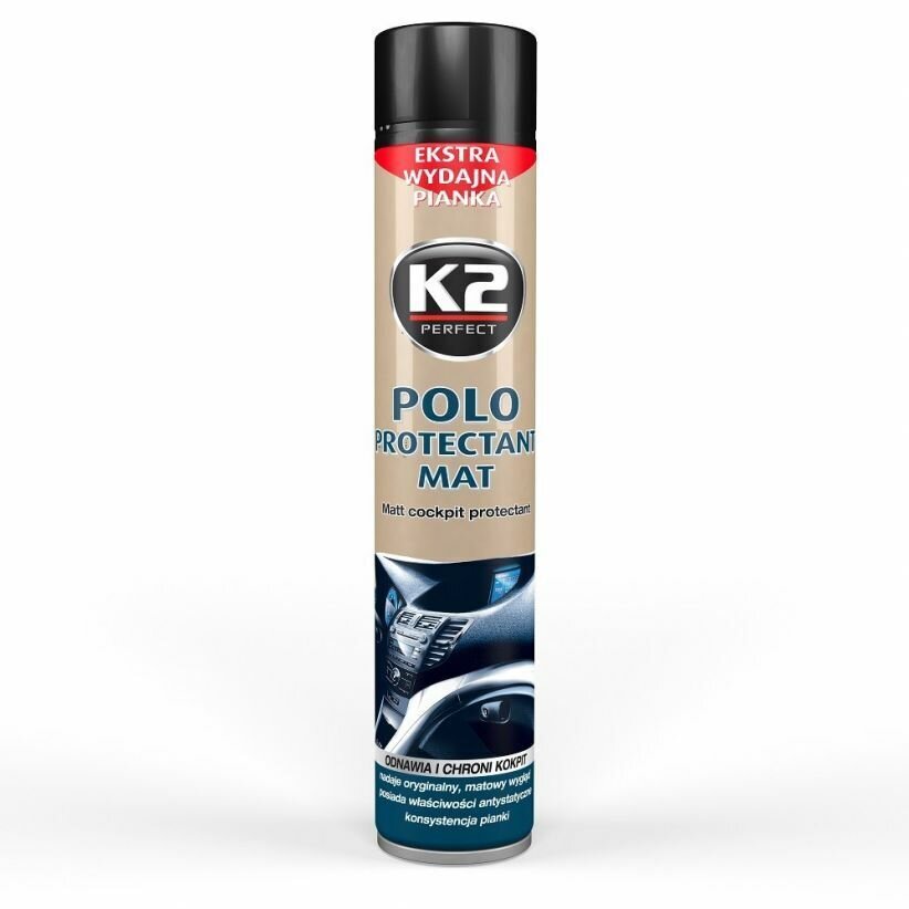 Полироль для пластика POLO PROTECTANT MAT K2, BLACK 750мл