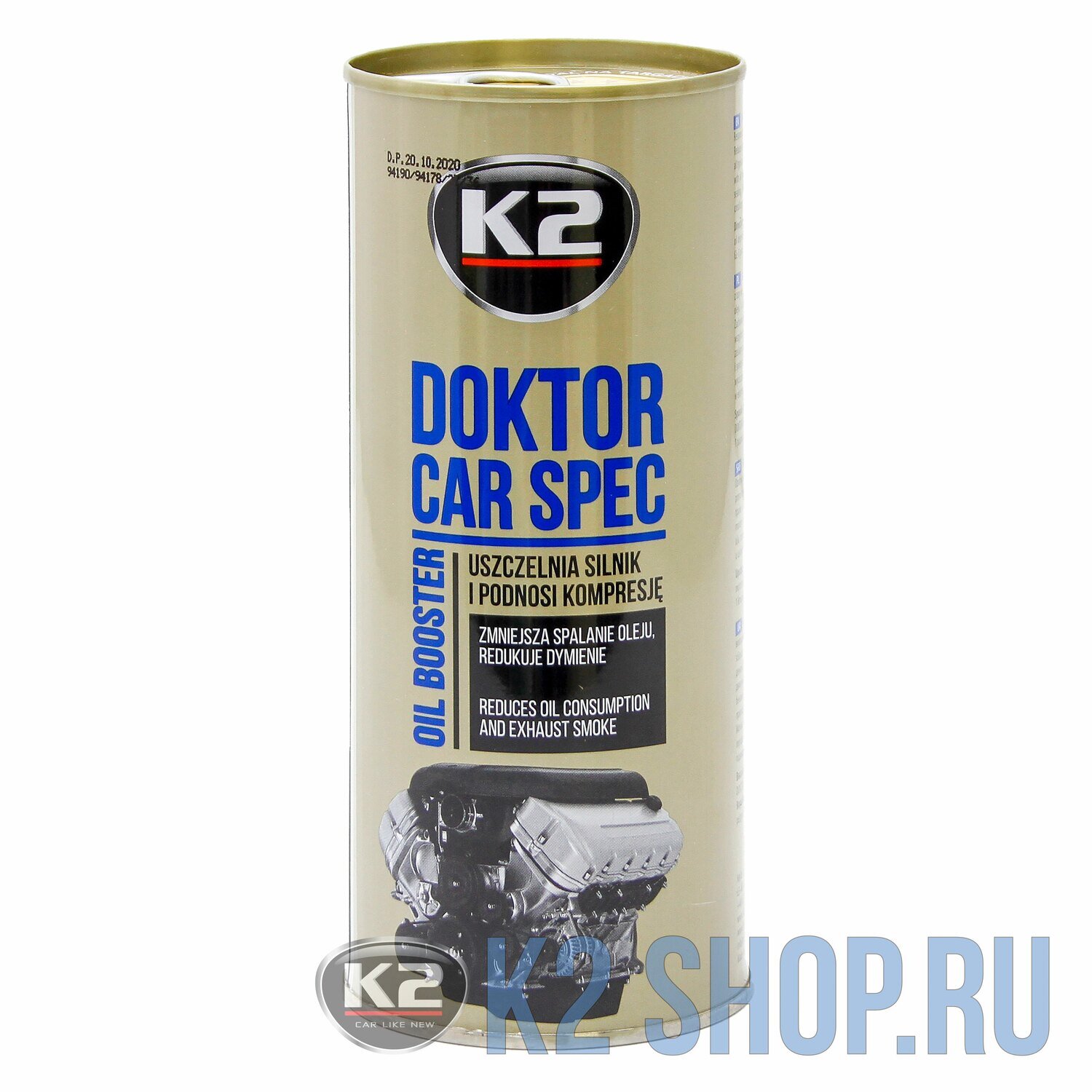 Присадка в масло улучшающая индекс вязкости DOKTOR CAR SPEC K2, 443 мл