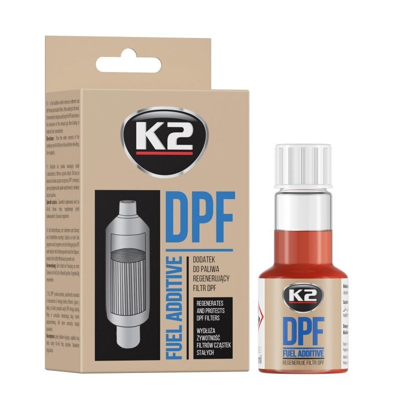 Очиститель сажевого фильтра K2 DPF (присадка в дизельное топливо) 50 мл.