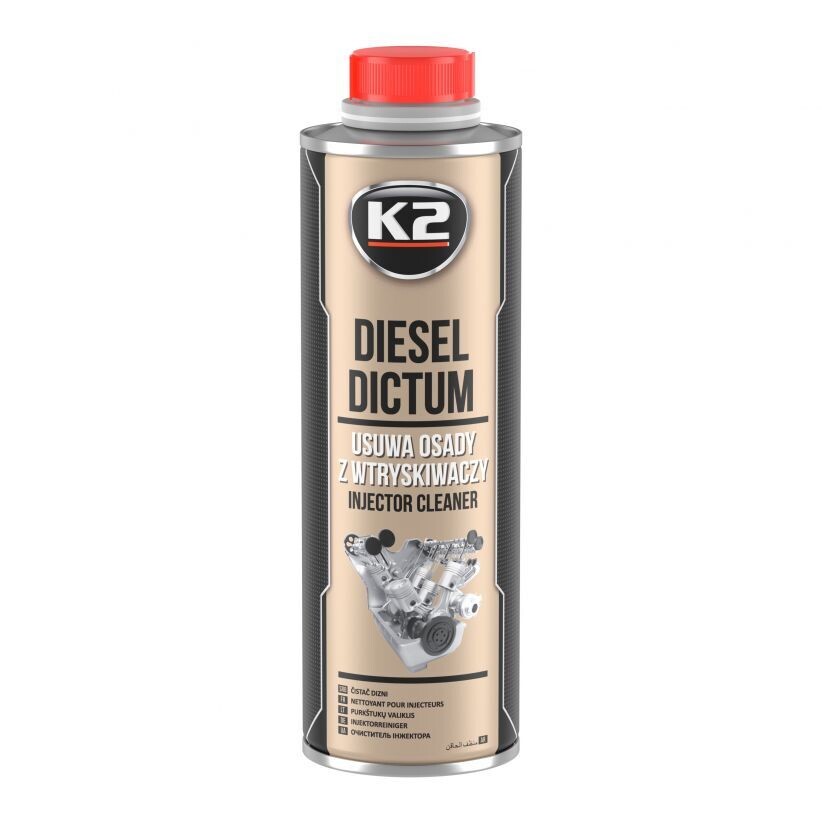 K2 Очиститель топливной системы дизельных двигателей DIESEL DICTUM 500 мл.