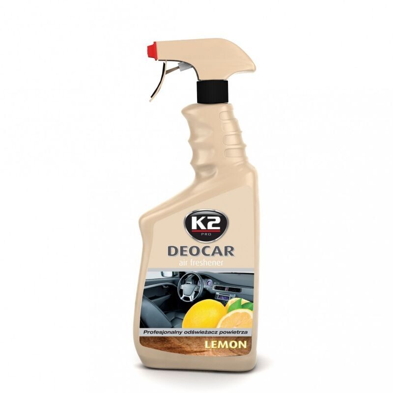 Ароматизатор K2 "DEOCAR" спрей 700мл (лимон)