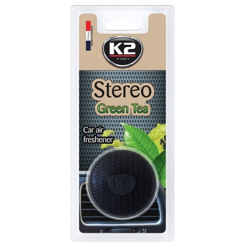 Ароматизатор K2 "STEREO" на дефлектор (зеленый чай)