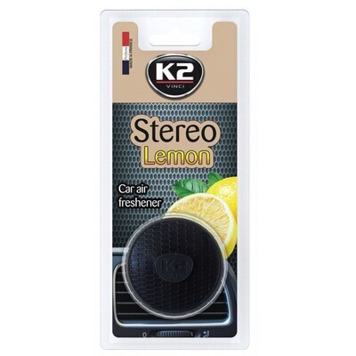 Ароматизатор K2 "STEREO" на дефлектор (лимон)