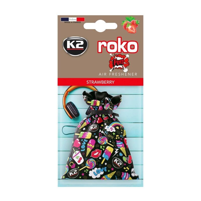 Ароматизатор K2 "ROKO" FUN мешочек 25g (клубника)