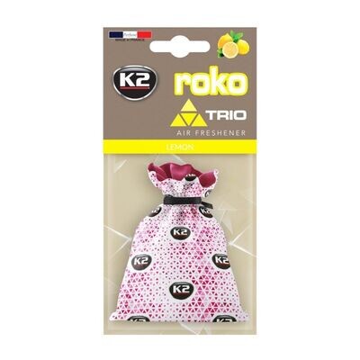 Ароматизатор K2 "ROKO" TRIO мешочек 25g (лимон)