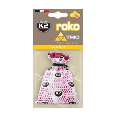 Ароматизатор K2 "ROKO" TRIO мешочек 25g (грейпфрут)