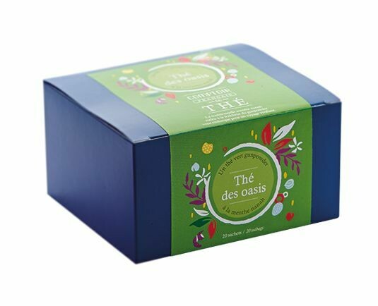 THÉ DES OASIS  - Thé vert Gunpowder  - Menthe Nanah