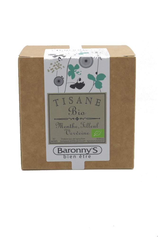 INFUSION MENTHE TILLEUL VERVEINE BIO