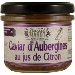 CAVIAR D’AUBERGINES GRILLÉES AU JUS DE CITRON ET PIMENT D’ESPELETTE