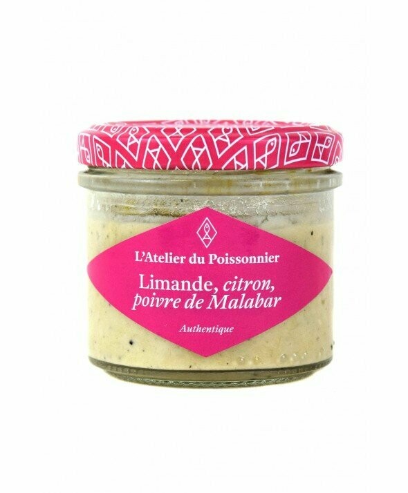 RILLETTES DE LIMANDE, CITRON, POIVRE DE MALABAR