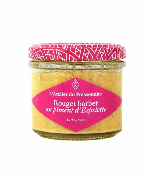 RILLETTES DE ROUGET BARBET AU PIMENT D’ESPELETTE