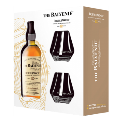 COFFRET BALVENIE (THE) 12 ANS  DOUBLEWOOD + 2 VERRES