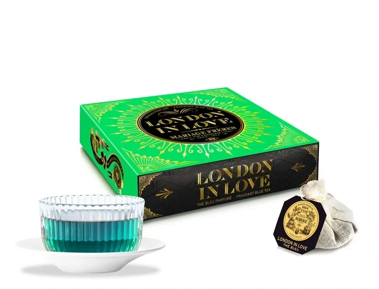 LONDON IN LOVE® - Thé bleu parfumé - Menthe, Lavande
