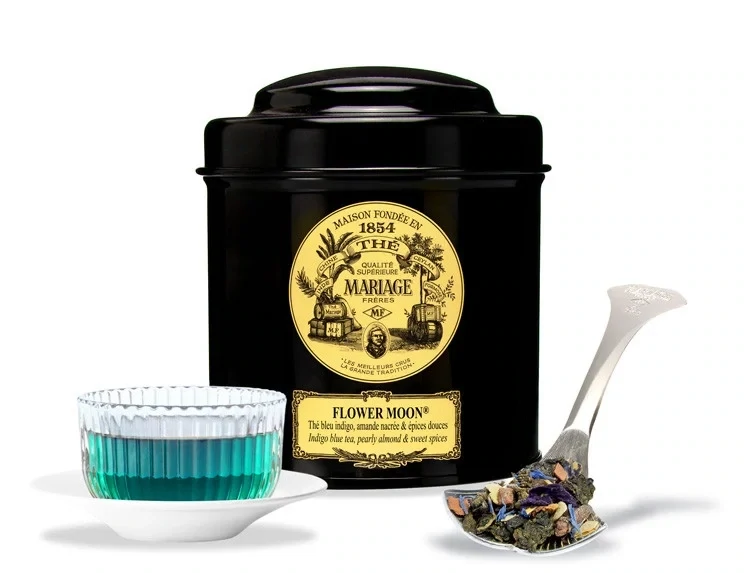 FLOWER MON® - Thé Bleu™ -  Amandes nacrées, Épices douces