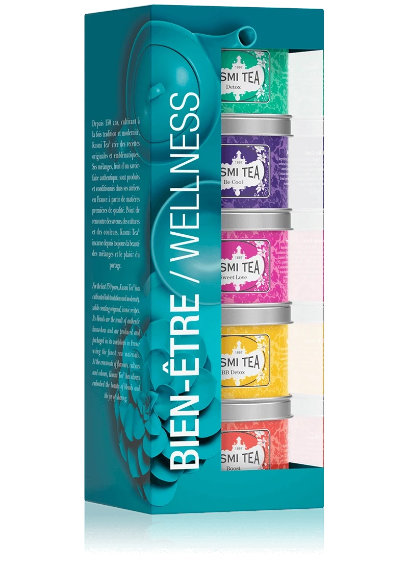 COFFRET LES BIENS-ÊTRE  - 5 Miniatures de thés et infusion