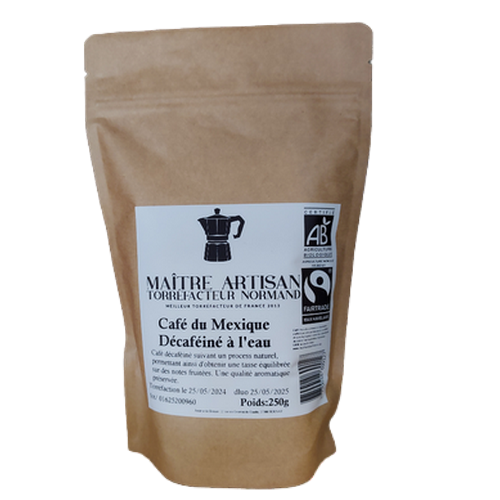 DÉCAFÉINÉ À L'EAU - CAFÉ DU MEXIQUE