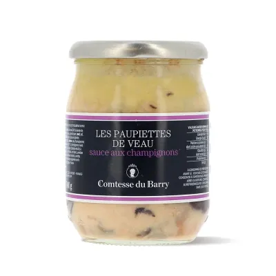 PAUPIETTES DE VEAU, SAUCE AUX CHAMPIGNON