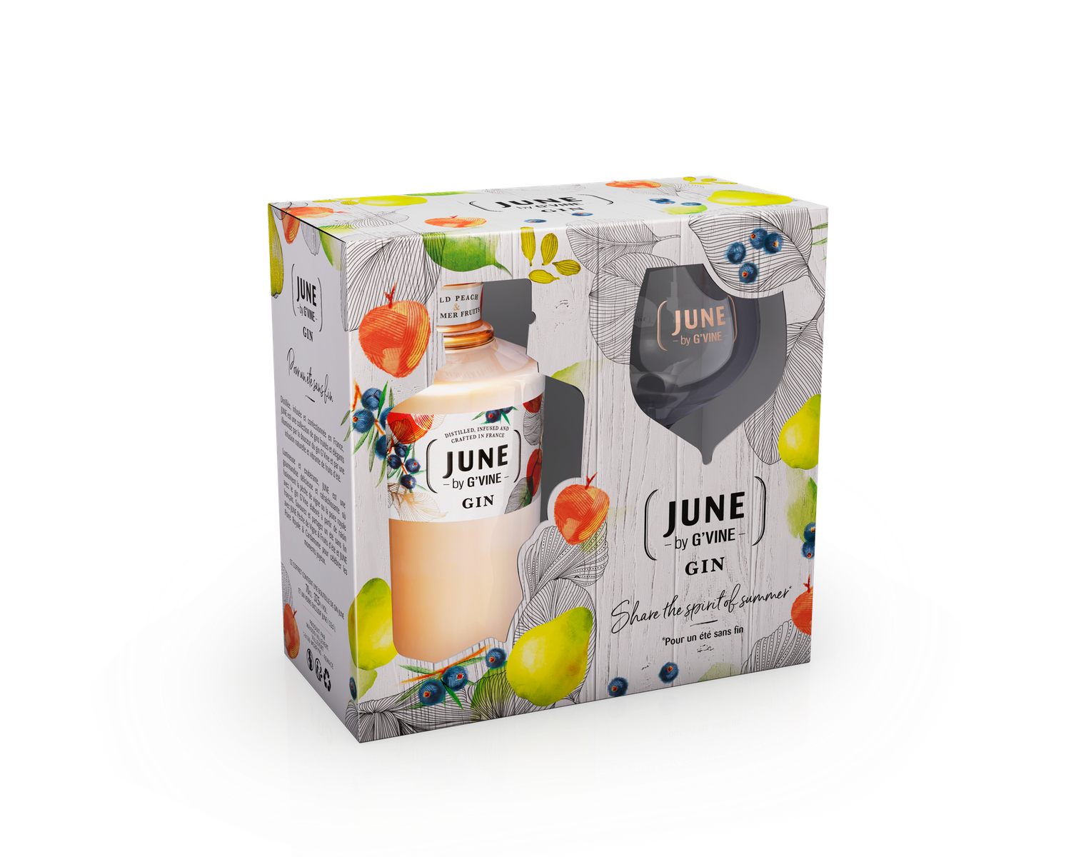 COFFRET JUNE BY G'VINE -  PÊCHE DE VIGNE ET FRUITS D'ÉTÉ