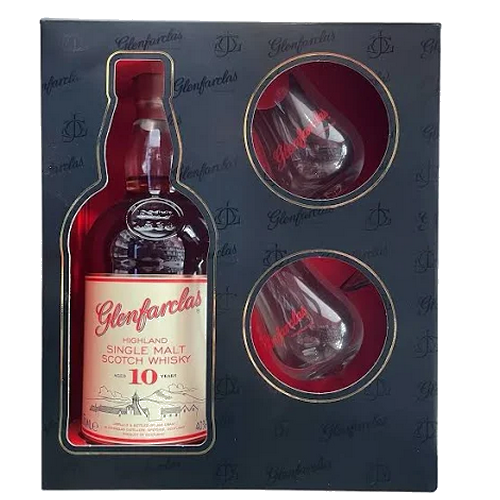 COFFRET GLENFARCLAS 10 ANS + 2 VERRES COFFRET GLENFARCLAS 10 ANS + 2 VERRES