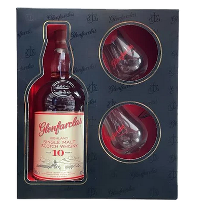 COFFRET GLENFARCLAS 10 ANS + 2 VERRES COFFRET GLENFARCLAS 10 ANS + 2 VERRES