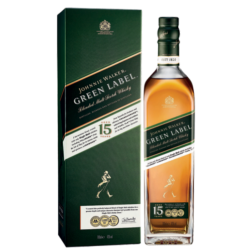 JOHNNIE WALKER 15 ANS - GREEN LABEL - Tourbe Légère