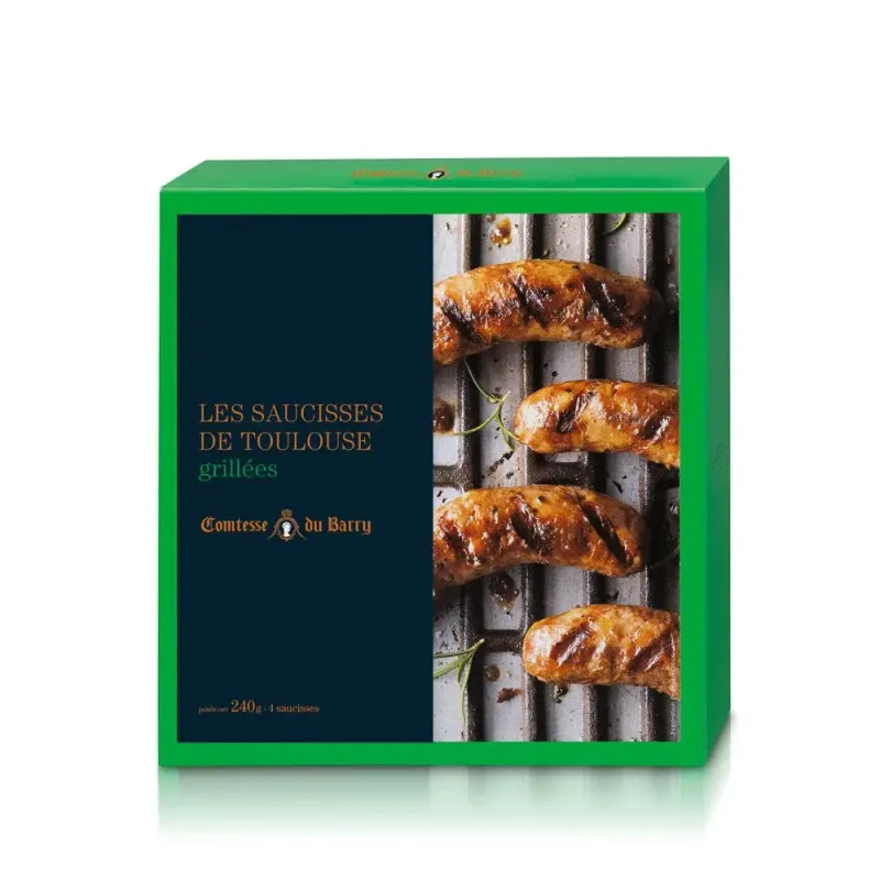 SAUCISSES DE TOULOUSE GRILLÉES