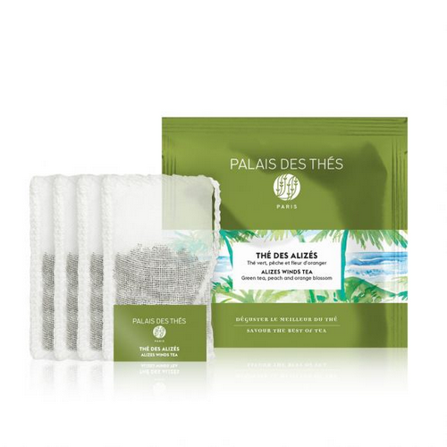 BERLINGOT THÉ DES ALIZÉS - Thé Vert - Thé glacé - Pêche, Fleur d'Oranger