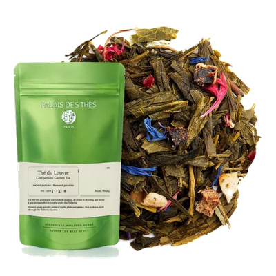 THÉ DU LOUVRE - CÔTÉ JARDIN - Thé vert parfumé - Pomme, Prune, Coing