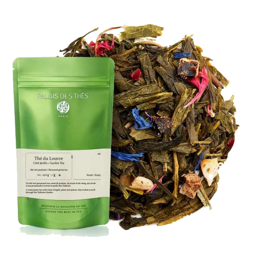 THÉ DU LOUVRE - CÔTÉ JARDIN - Thé vert parfumé - Pomme, Prune, Coing